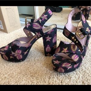 Beetle and Star platform sandals